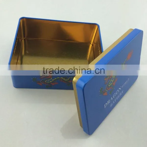 Dongguan Rectangular Shaped Metal Tin Box,battery Tin Box photo-5