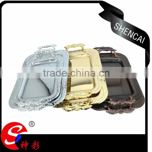Luxury Custom Printed Metal Arab Serving Tray