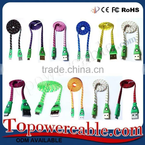 Fast Charging Braided USB Cable With Diamond For Samsung Galaxy Smart Phones photo-6
