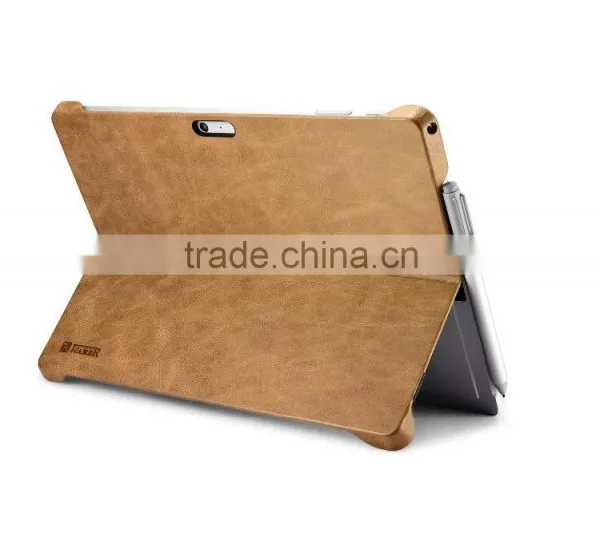 Icarer Luxury Genuine Leather Ultrathin Holder Back Cover for Surface Pro 4 photo-6