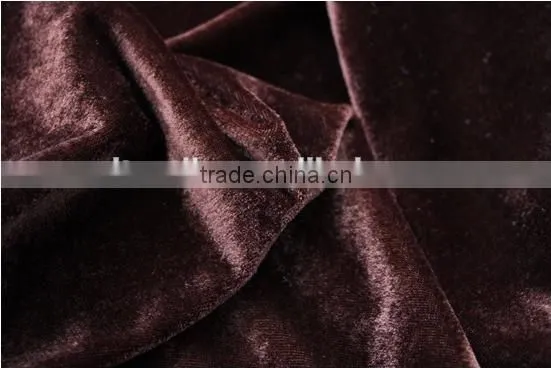 Factory Wholesale Pleuche Plain Dyed Blackout Curtain Fabrics photo-3