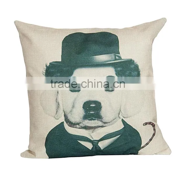 2016 Hot Sale Home Decorative Dog Oriental Custom Printing Cheap Cushion Cover photo-4
