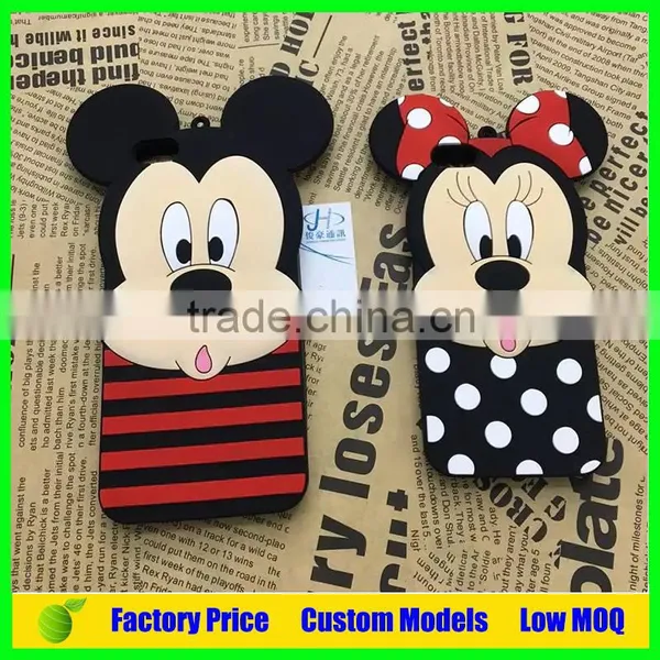 For Disney Design Mickey Custom Silicone Mobile 3d Phone Case for Iphone 6 Cell Phone Back Cover Case photo-2