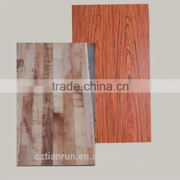 Artistic Type Wood Pattern Laminate Sheet for Coffee Shop
