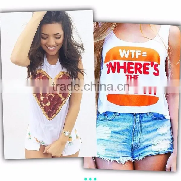 Sassyland 2015 New Arrival Fashion Sexy Custom Printed Crop Top Tank Top for Women Quality Choice photo-3