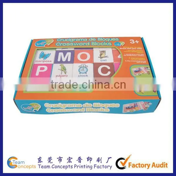 Cardboard Alphabet Blocks Game Puzzle photo-3