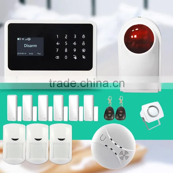 Newest GSM WIFI GPRS Security Alarm System GS-G90B From Golden Security & Gsm Home Alarm System Smart Home Wifi Alarms photo-4
