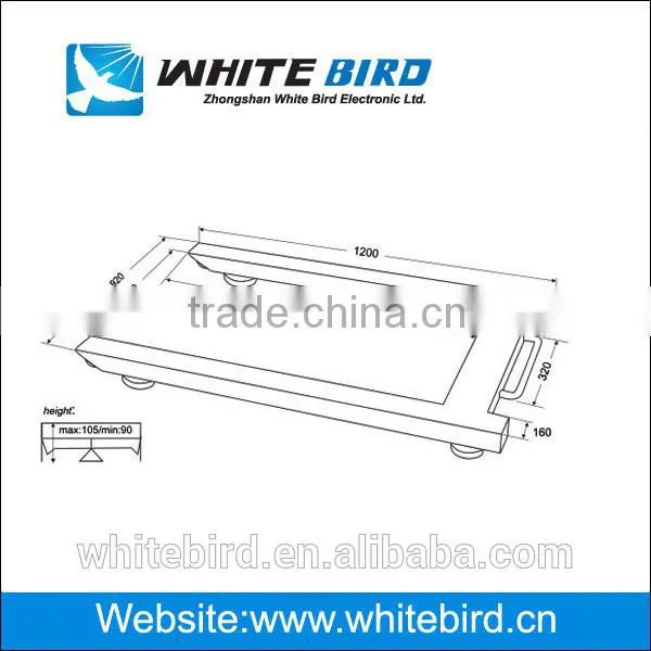 Easy to Move Patinted Steel Pallet Digital Floor Scale photo-2
