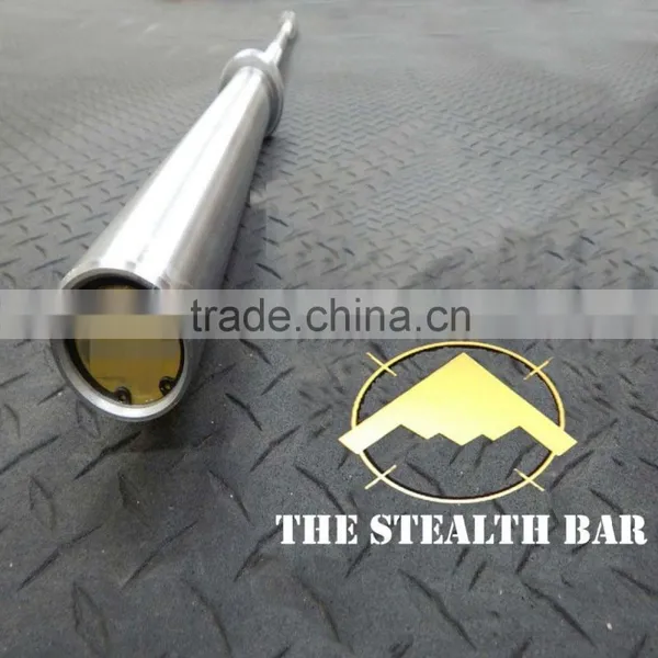 High Quality Barbell,Olympic Barbell,STEALTH BAR (MEN): HARD CHROME