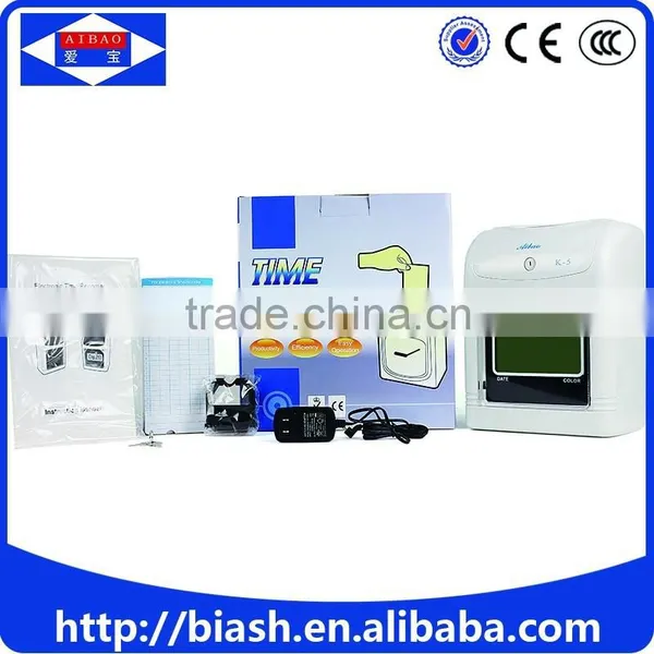 Employee Time Card Punch Time Clock Attendance Machine photo-2
