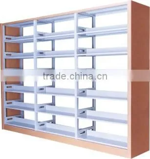 ISO IEC CE Approved school furniture double side book shelf