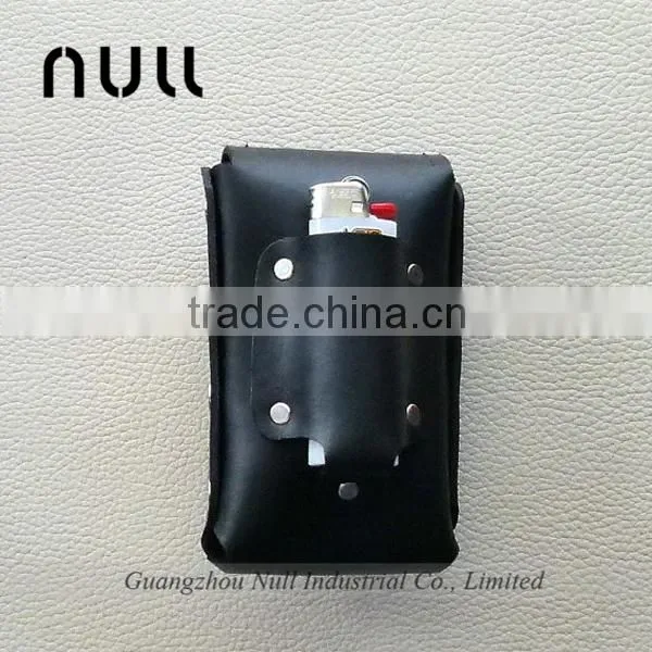Genuine Leather Vintage Style Cigarette Case With Lighter Slot photo-2