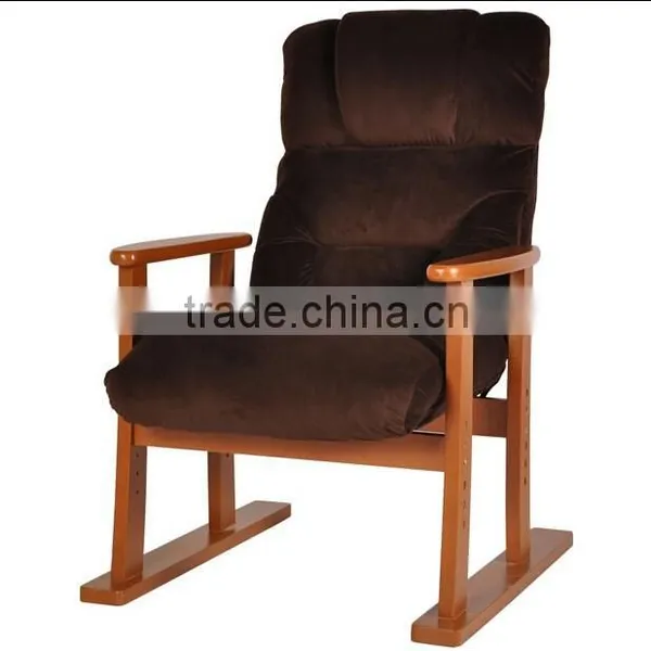 Multifunction Adjustable Backrest Bamboo Wood Tatami Chair