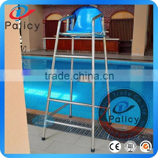 Guangzhou Factory Supply Stainless Steel Lifeguard Chair Luxurious Starting Platform Swimming Pool Handrail photo-2