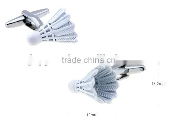 Shuttlecock Badminton Cufflinks