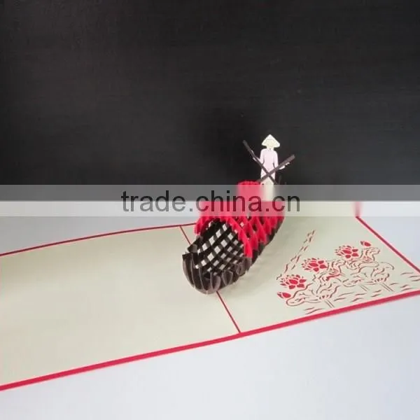 Viet Nam Girl 3d Pop up Greeting Card photo-3