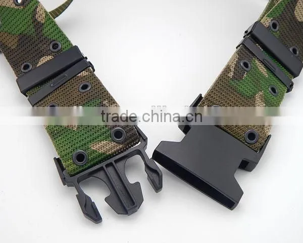 Plastic Buckle Knitted Military Customized Belt Fashion Accessories Factory Wholesale Made in China photo-3