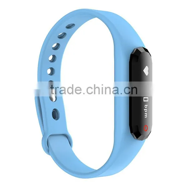Waterproof Heart Rate OLED Bluetooth Smart Bracelettouch Screen Fitness Tracker For Android / IOS