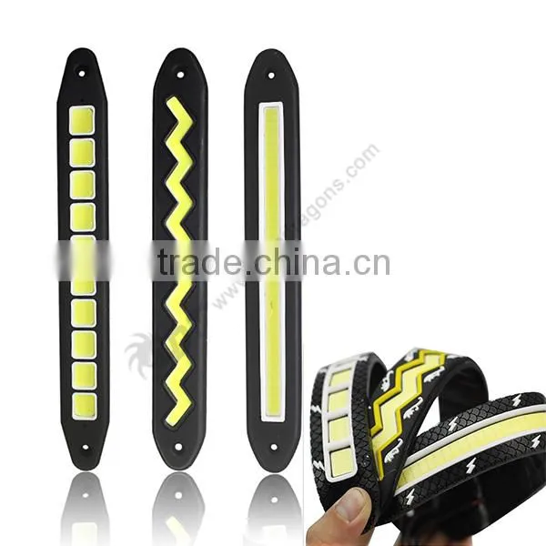 Waterproof Anti-dust COB Flexible Silica Gel Car DRL photo-3