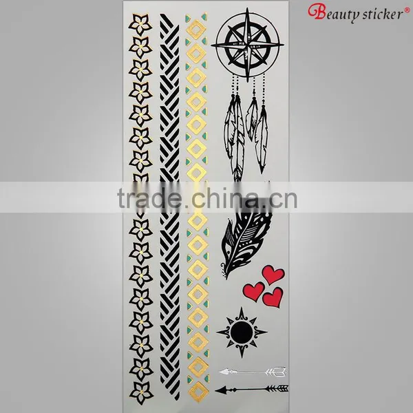 metal arrow bulk temporary tattoo