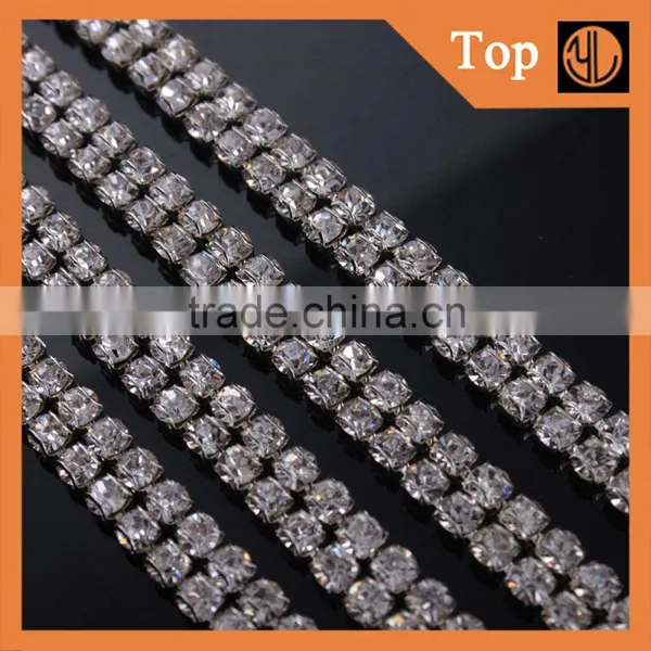 Wholesale Glass Crystal Rhinestone Cup Chain for Wedding Dress photo-5