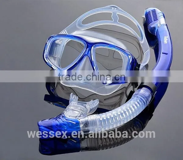 Yellow Dive Mask and Snorkel,silicone Dive Mask,dive Equipment photo-3