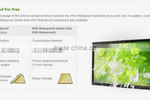 Infrared Touch Screen Frame IR Touch Kit PQ Labs G4S photo-3