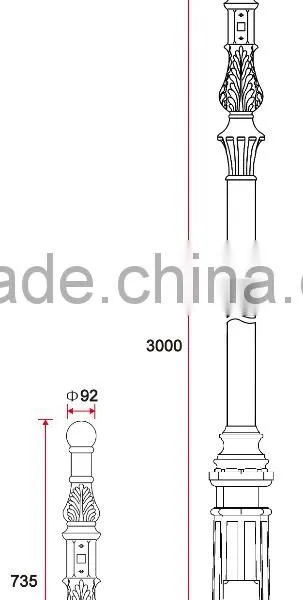 C070 Aluminum Sand Casting Lamp Drum photo-2