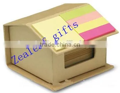Stationery Set House Shaped Holder Loose Sheet Memo Pad photo-2