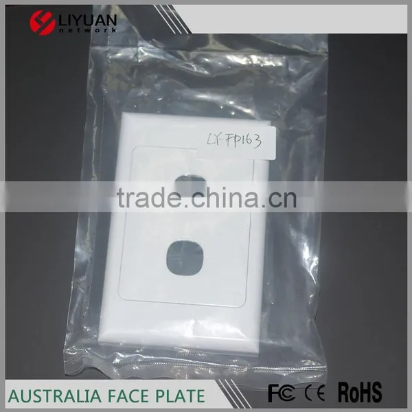 LY-FP163 3 Port RJ5 LiYuan Australia Face Plate Wall Outlet photo-3