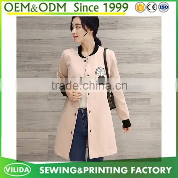 Wholesale Cheap Price Womens Coat Custom New Design Women's Long Coat photo-5