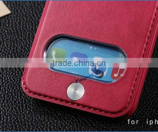Hot New Products for 2015 Wholesale for Iphone Case , Leather Case for Iphone 6 With Double Window photo-4
