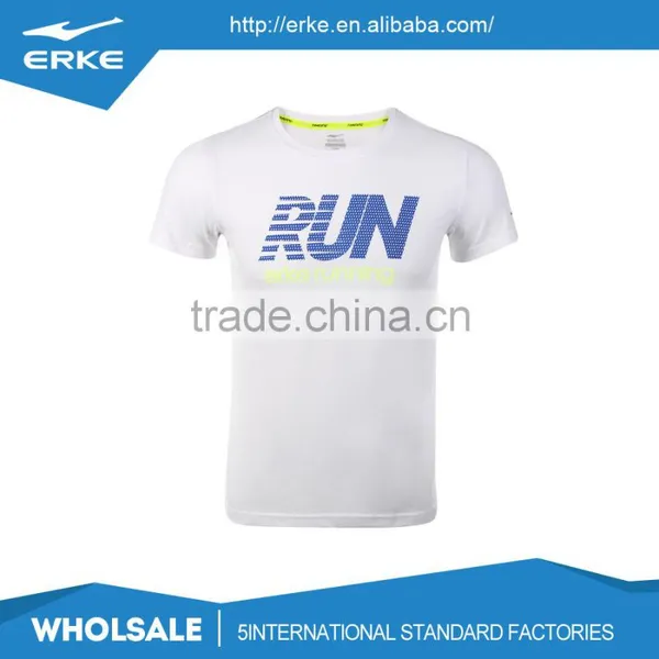 ERKE Wholesale Cozy Cotton Round Neck Short Sleeve Mens Running Sports Tee Shirt photo-5