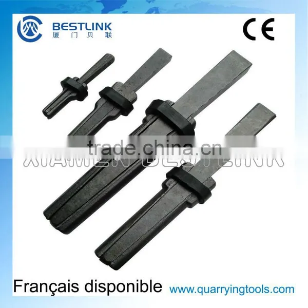 Quarry Stone Manpower Splitting Plug and Feathers photo-3