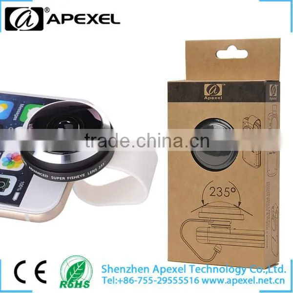 Universal Clip 235 Degree Super Fisheye Lens for Mobile Phone Fisheye Lens