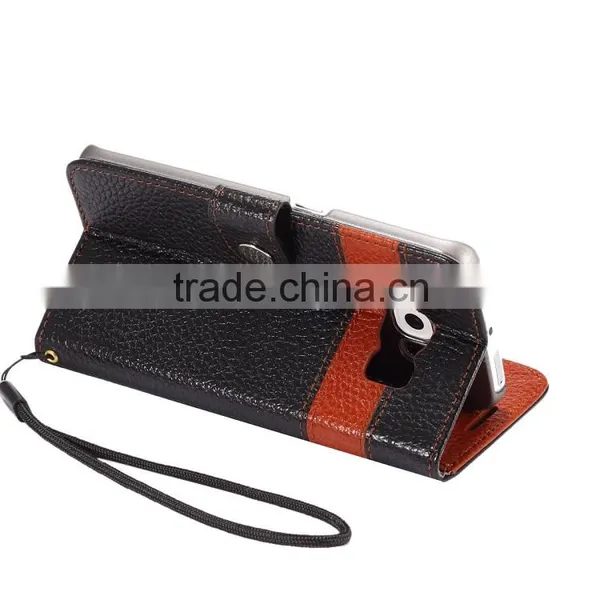 Luxury New Design Real Leather Wallet Mobile Phone Case For Samsung Galaxy S6 Edge photo-4
