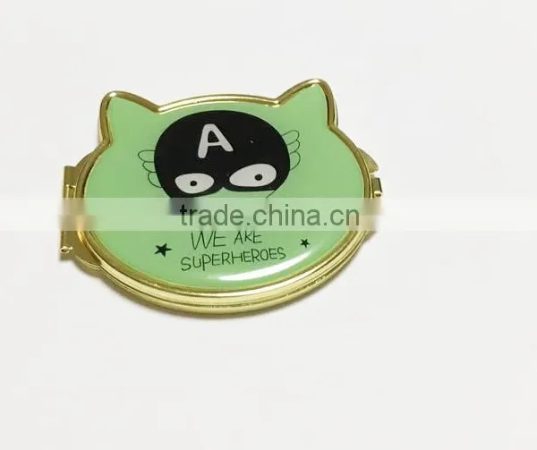 Compact Mirror in Stock,Promotional Mirror for Makeup,Round Metal Pocket Mirror photo-4