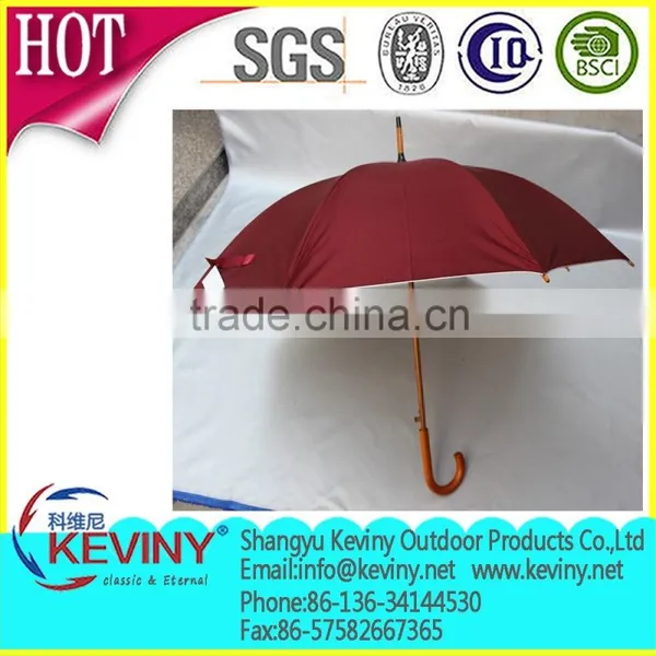 Straight Umbrella Wood Frame Umbrella Auto Open Parasol Produce by Chinease Parapuie Manufacturer photo-5