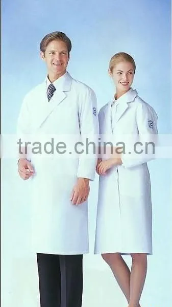 Designer 41" Inch Extra Long Unisex White Polycotton Doctor Coat photo-3