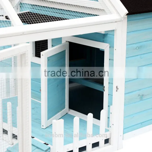 Pawhut Deluxe Chicken Cage Coop Run Nesting Box Large Outdoors House photo-2