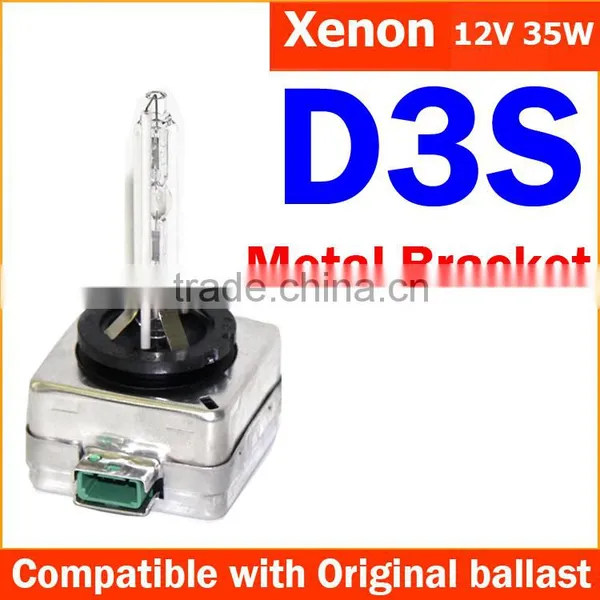 Latest design D3 xenon lamp with metal bracket D3S bulb 35W D3 metal bracket fit with original ballast