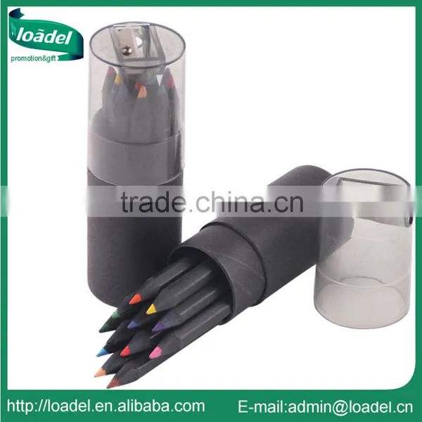 High Quality Pencil Sharpener 12pcs 3.5" Black Wood Pencil