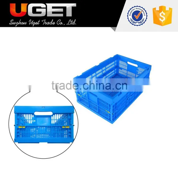 Large Capacity Stackable Plastic Material Foldable Transport Crate photo-6