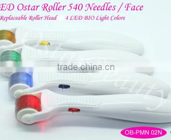 540 Titanium Needles Led Derma Roller Light Skin Roller PMN 02N photo-2