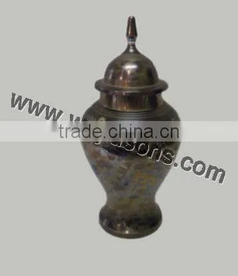 Unique Brass Metal Solid Urns Cremation Urns | Decorative Urns | Funeral Urns