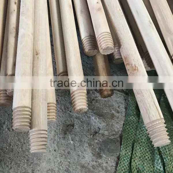 Natural Wooden Broom Handles With Screw photo-3