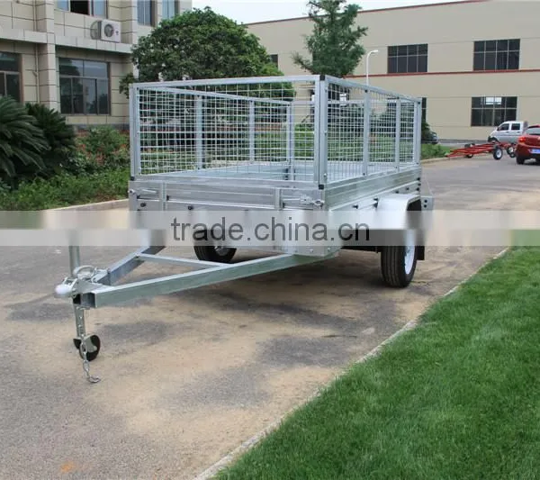 High Quanlity 7x5ft Galvanised Caged Box Trailer photo-3