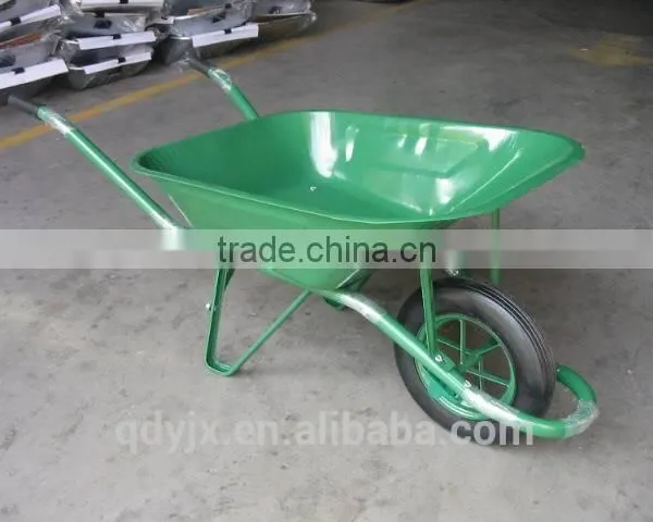 Front Braces Industrial Heavy Duty Wheelbarrow With Steel Tray photo-3