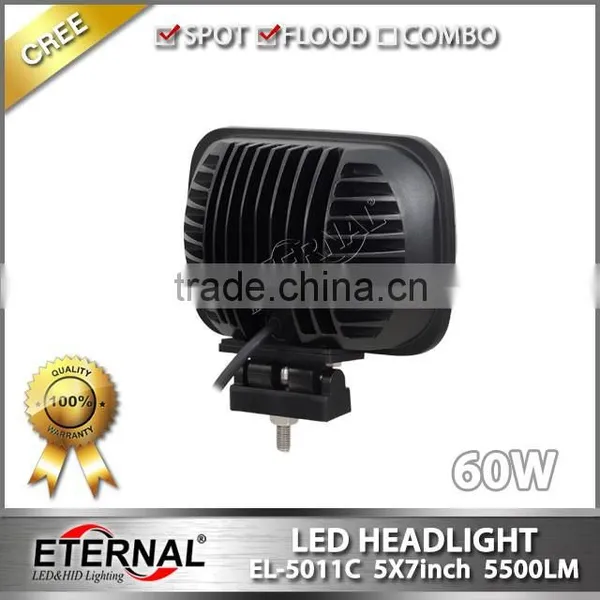 60W 5x7in Led Headlight Replacement Bulb Kit H6014 H6052 H6054 Lamp for Jeep Mazda Honda Mitsubishi Hyundai photo-4