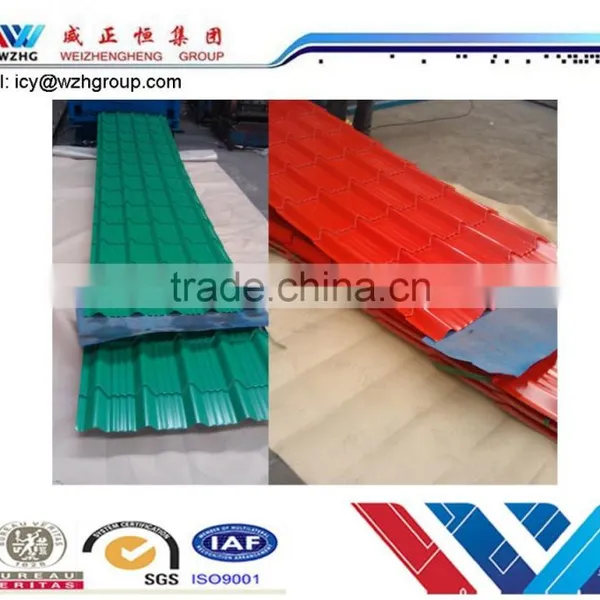 China Direct Manufacturer Promotional Colored Corrugated Steel Tile for House Roofing to Dubai photo-2